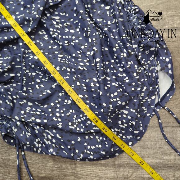 Eomenie Drawstring Swimdress One Piece Swimsuit Size L - Picture 5 of 7